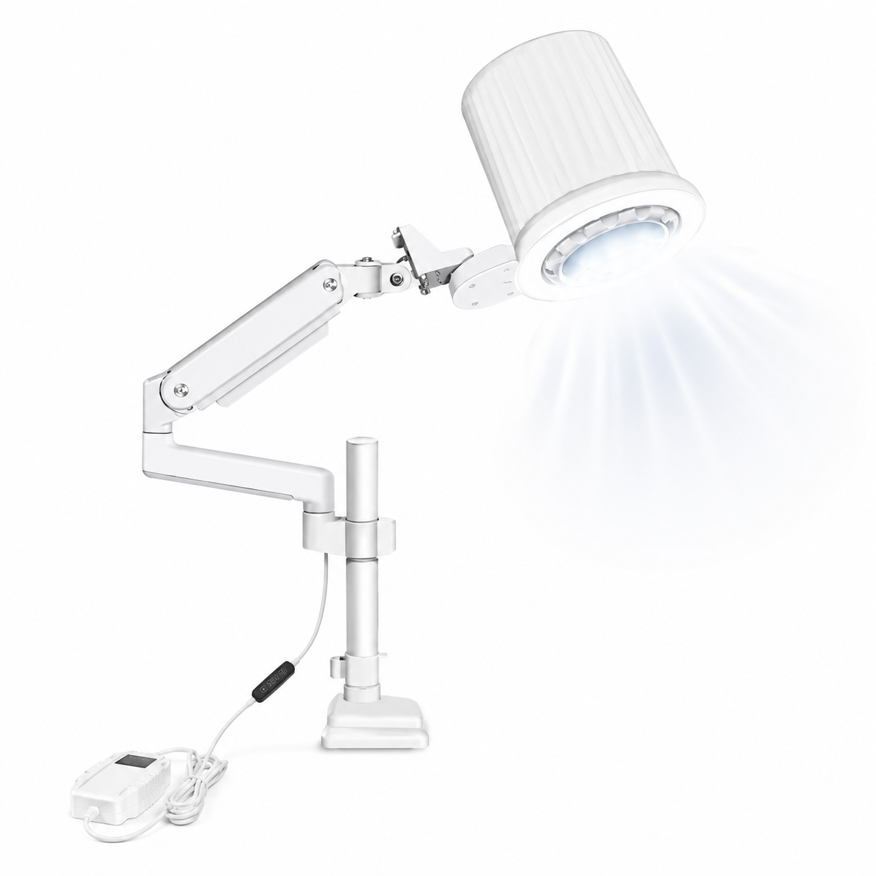 Theia Professional Nail Dust Collector with Overhead Manicure Lamp