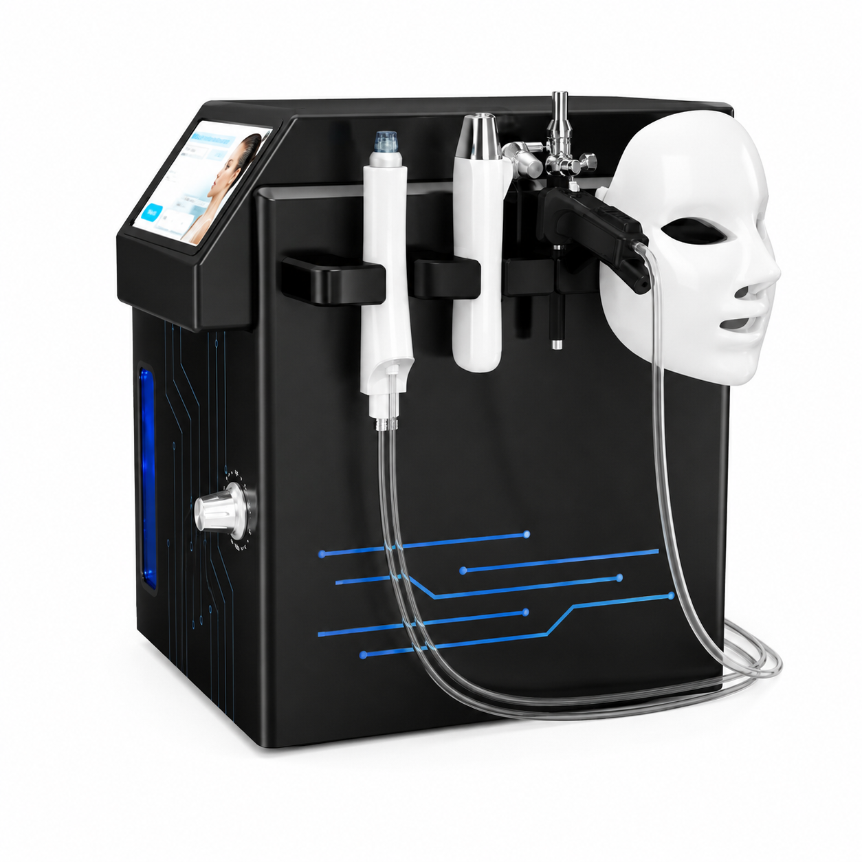 4-in-1 Hydro Dermabrasion Facial Machine with Oxygen Spray & LED Mask