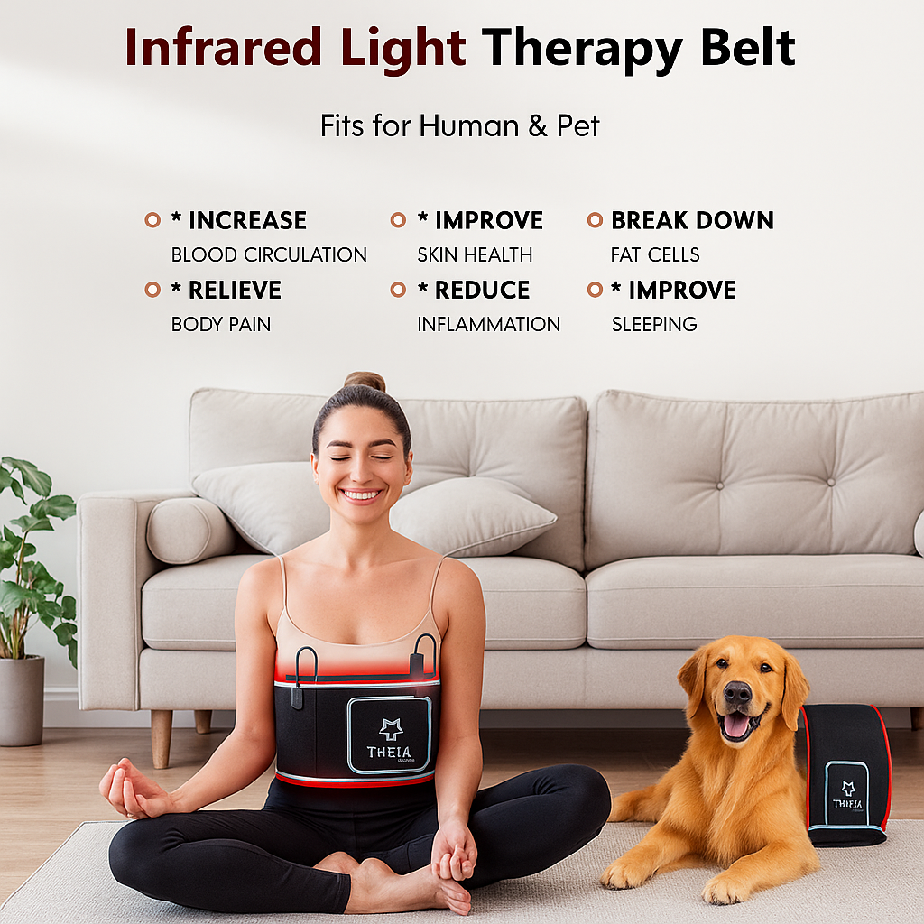 Theia Advanced Red & Near-Infrared LED Light Belt – 660nm & 850nm, 105 LEDs