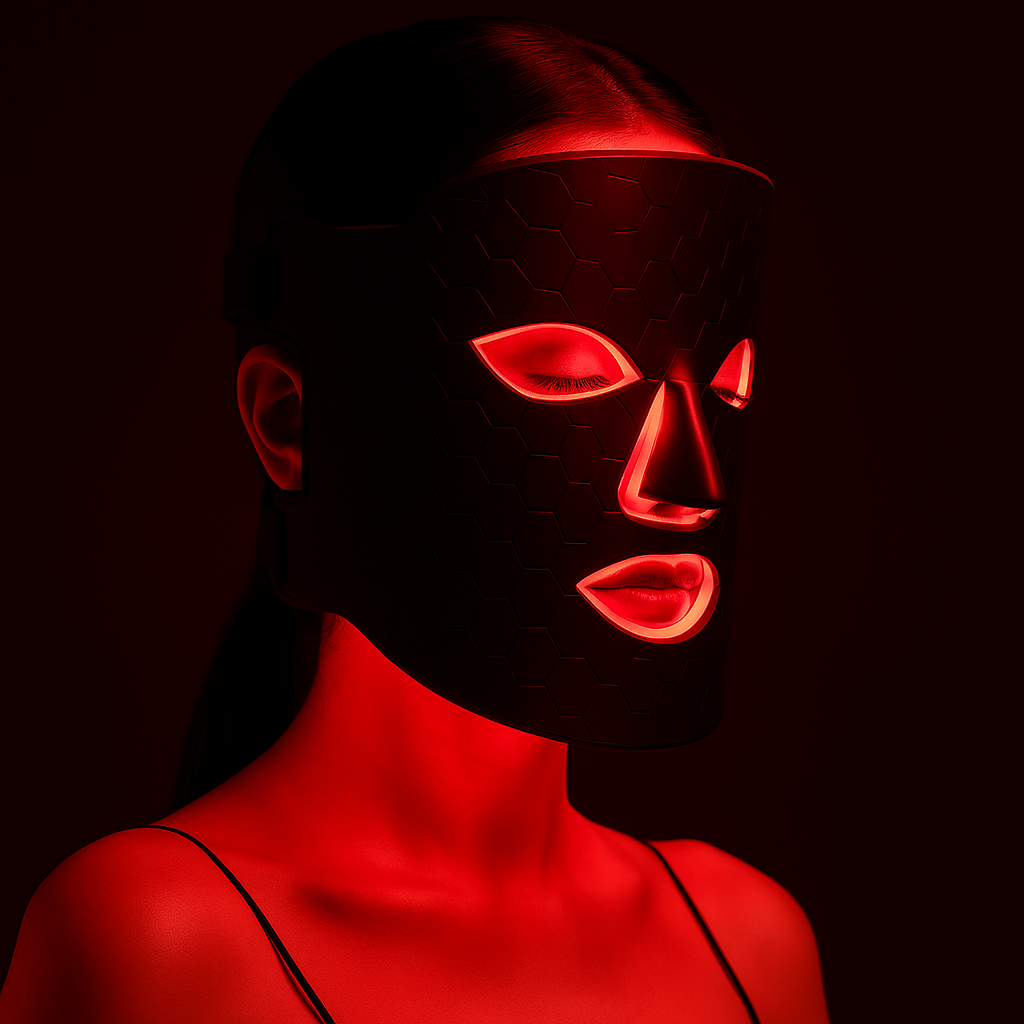LED Facial Therapy Mask – 8-Color Red & Near-Infrared Light for Firming, Whitening & Anti-Redness