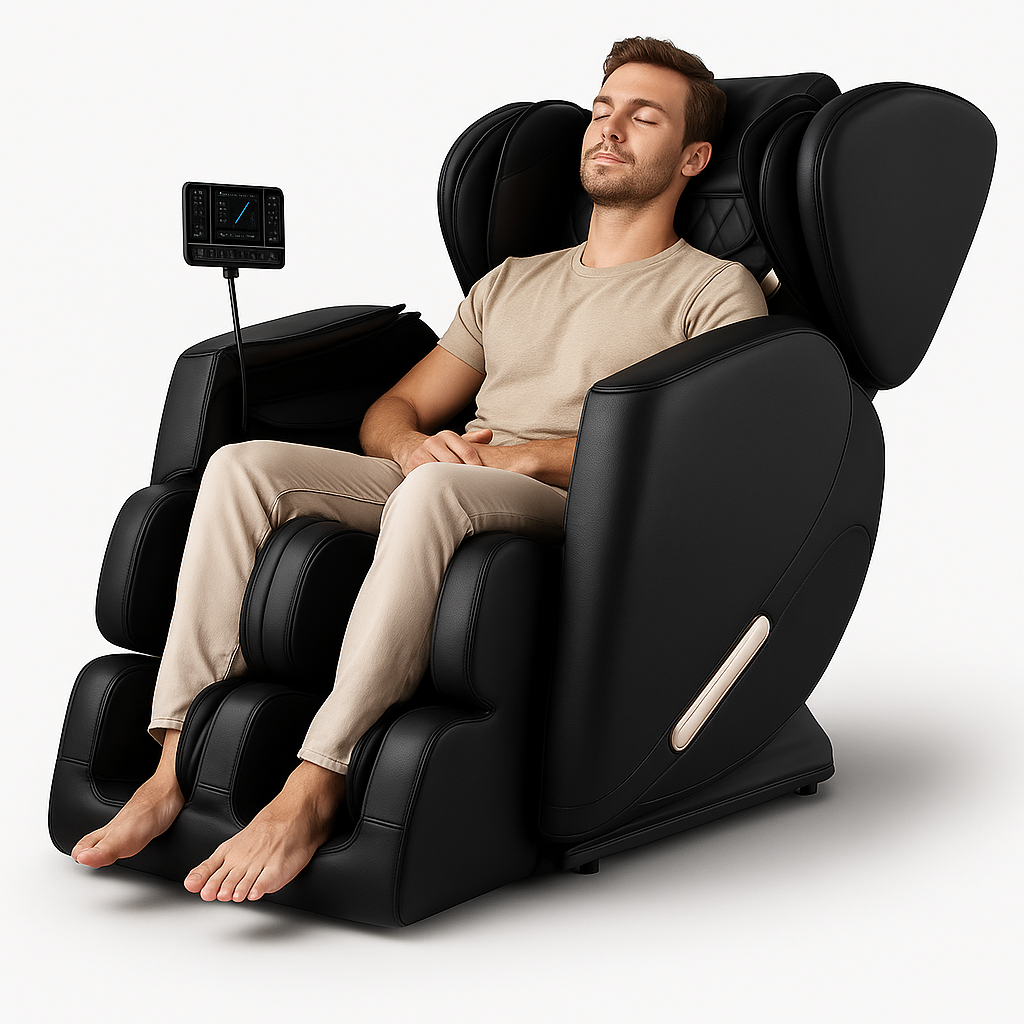 Zero Gravity Full Body Massage Chair with Heat & Air Compression | Smart Home Relaxation Seating with Adjustable Programs