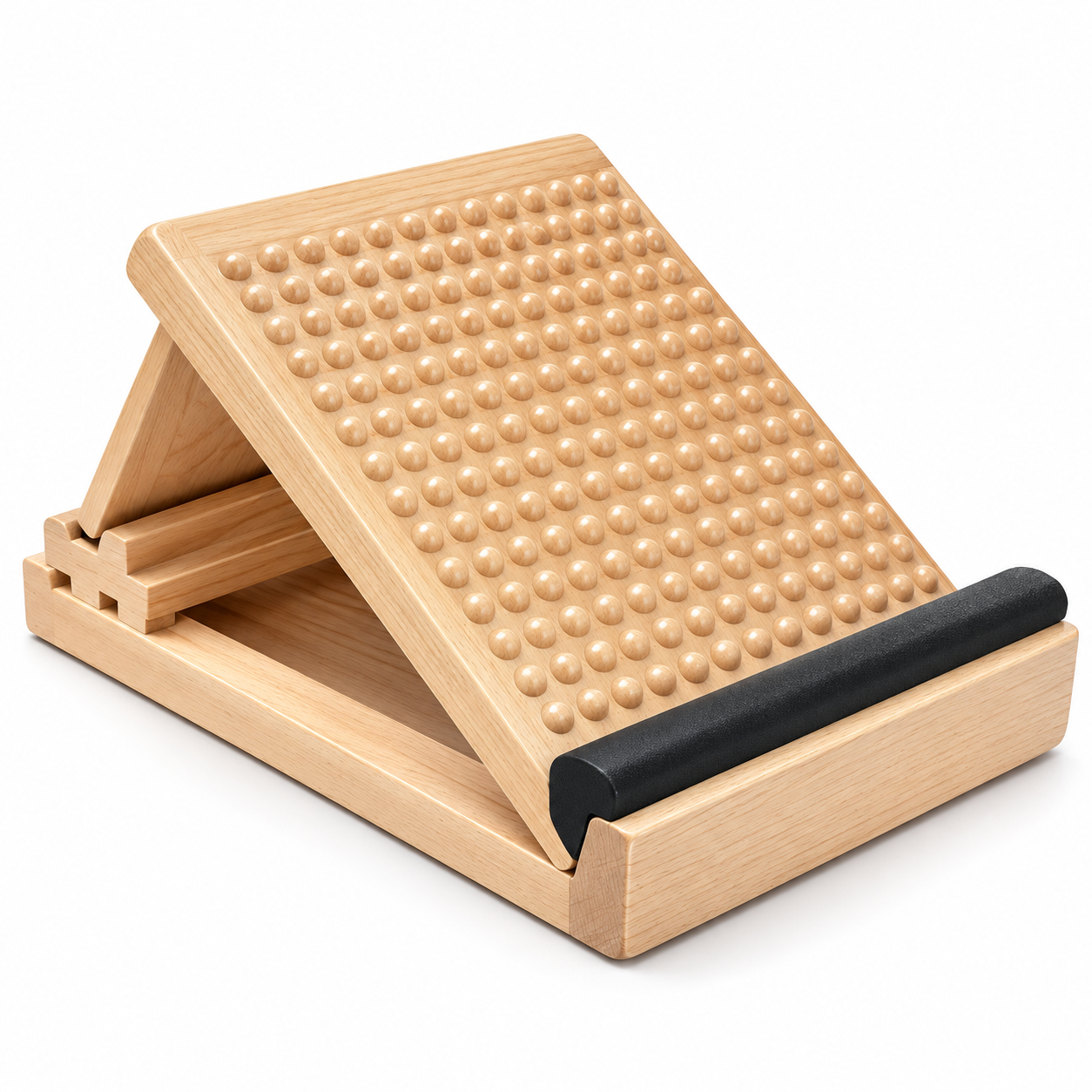 Adjustable Wooden Slant Board with Acupressure Massage