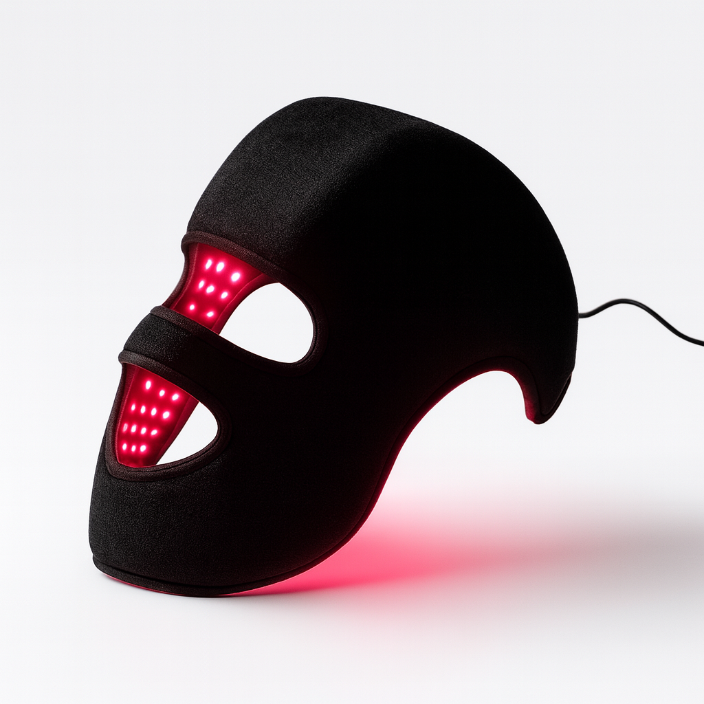 LED Hair Growth & Skin Rejuvenation Mask – 4-Color LLLT Therapy 660nm & 850nm for Anti-Aging, Skin Brightening and Hair Loss Prevention