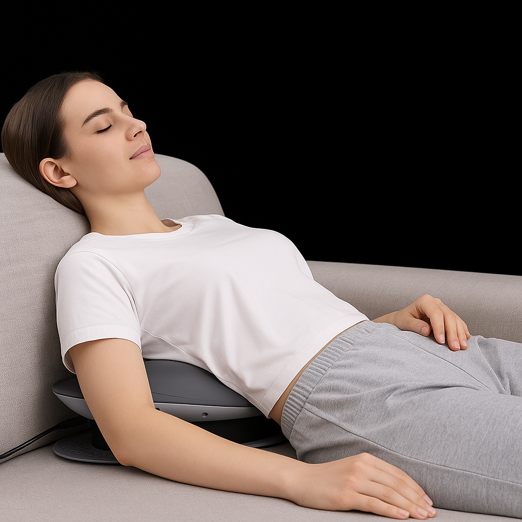 Adjustable Lumbar Traction Device for Lower Back Support | Ergonomic Home Traction System for Comfortable Relaxation