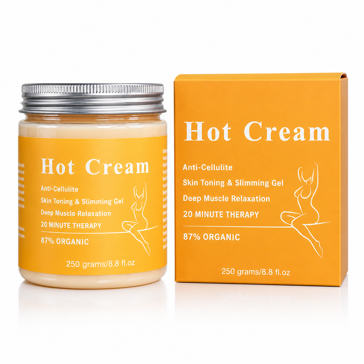Weight Loss Hot Cream 250g Fat Burner Gel Belly Slimming Anti Cellulite Cream Body Massage