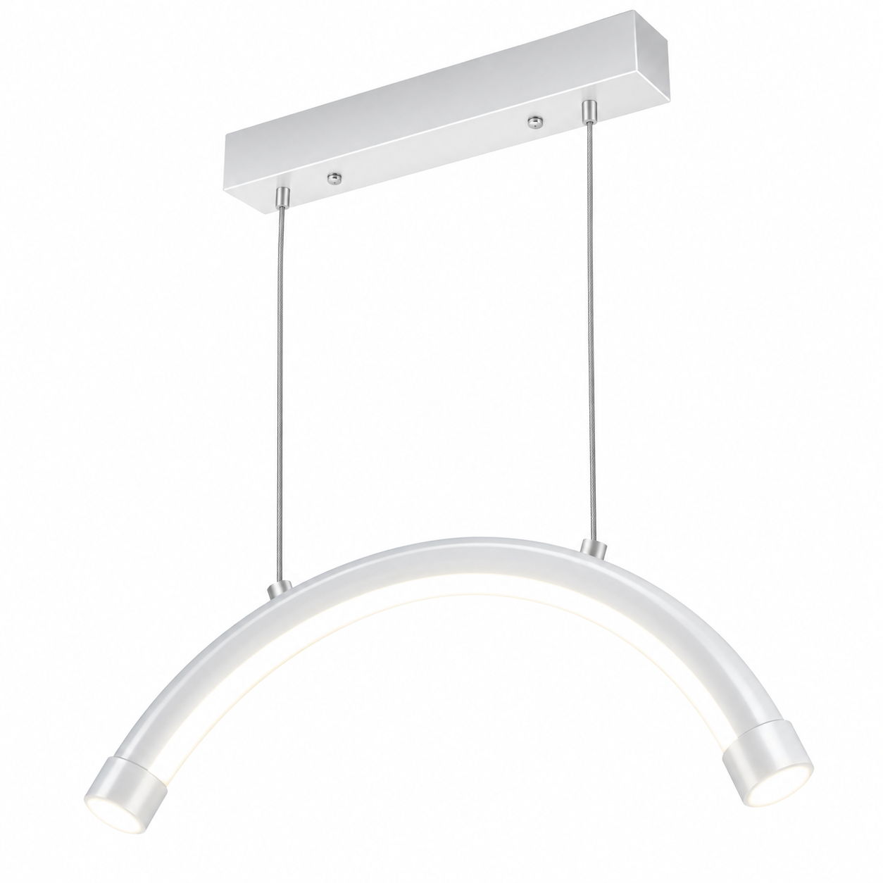 26-Inch LED Half Moon Ceiling Light 48W – Dimmable Salon Lash Nail Tattoo & Facial Lamp