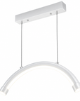 26-Inch LED Half Moon Ceiling Light 48W – Dimmable Salon Lash Nail Tattoo & Facial Lamp