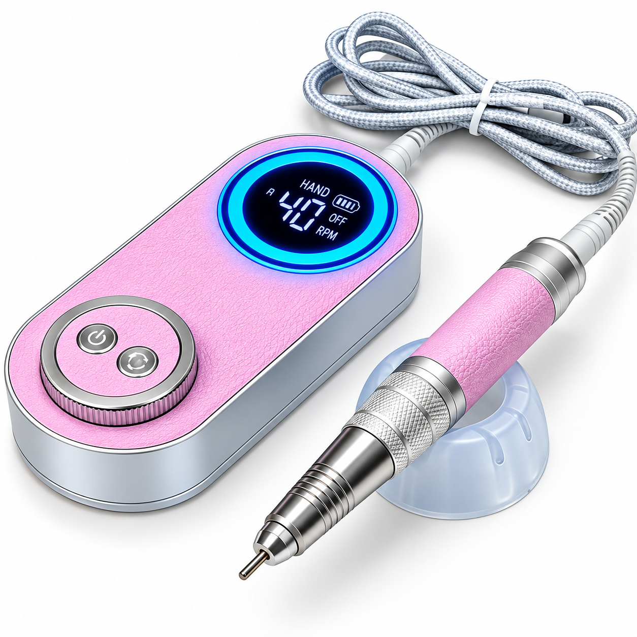 Cordless Electric Nail Drill Machine – 40,000 RPM, 25W Rechargeable Manicure & Pedicure Tool