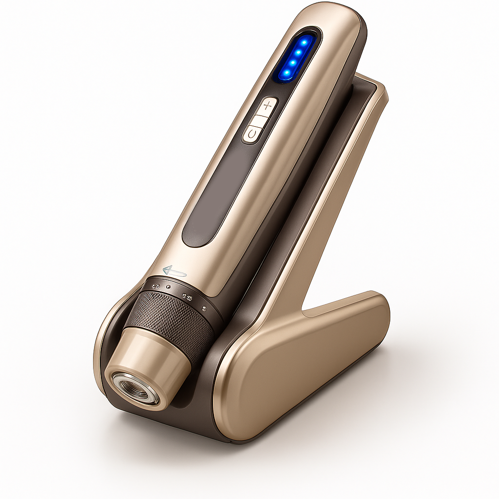 THEIA 2-in-1 Microneedling & EMS Facial Device – Adjustable Intensity Beauty Tool