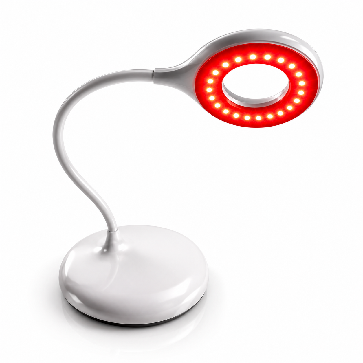620nm Red Cordless Table Lamp – Dimmable LED Desk Light with 3 Brightness Levels