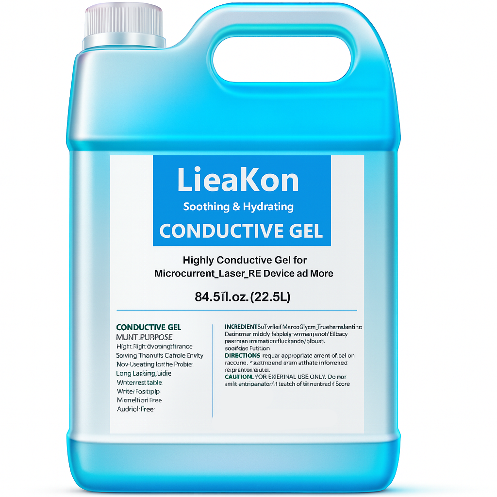 2.5L Clear Contact Gel for Radiofrequency & Cavitation – Ultrasound Conductor Gel for Face & Body Treatments