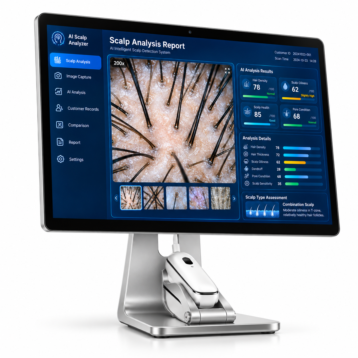 AI Scalp Analyzer T1 – Intelligent Hair & Scalp Analysis System