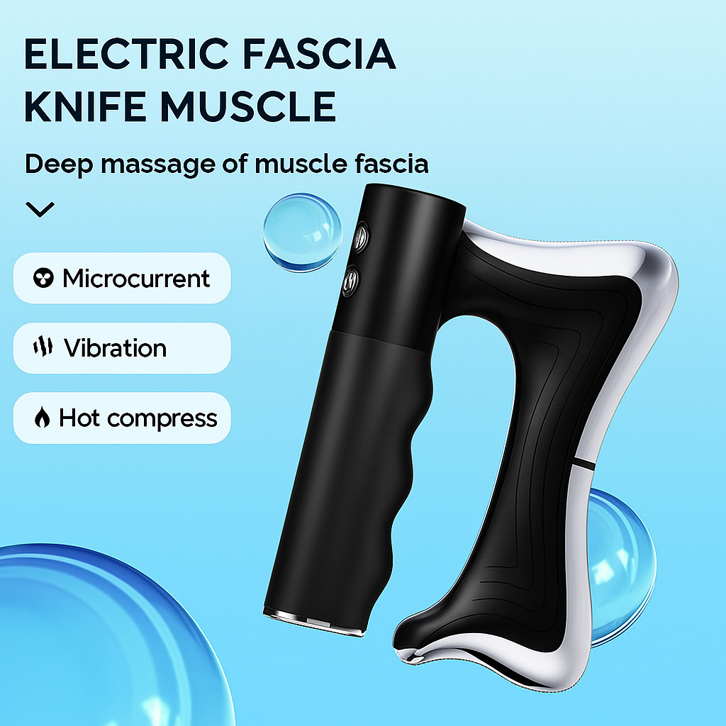 Premium Fascia Massager with Body Scraping & Microcurrent
