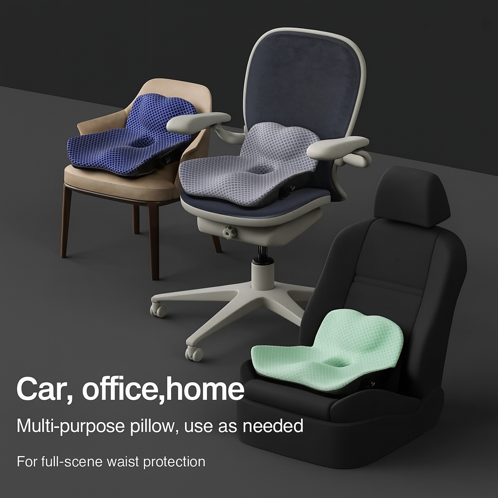 Orthopedic Memory Foam Seat Cushion for Comfortable Sitting