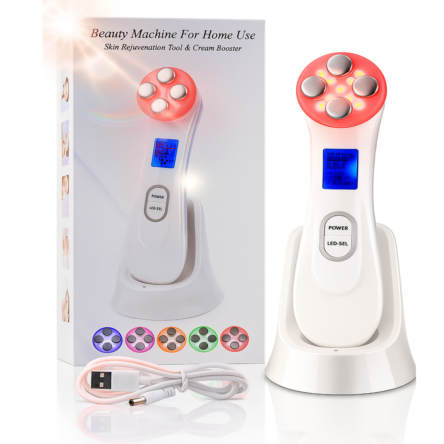 5 in 1 RF Skin Tightening Facial Skin Rejuvenation Device - A Comprehensive Solution for Anti-Aging