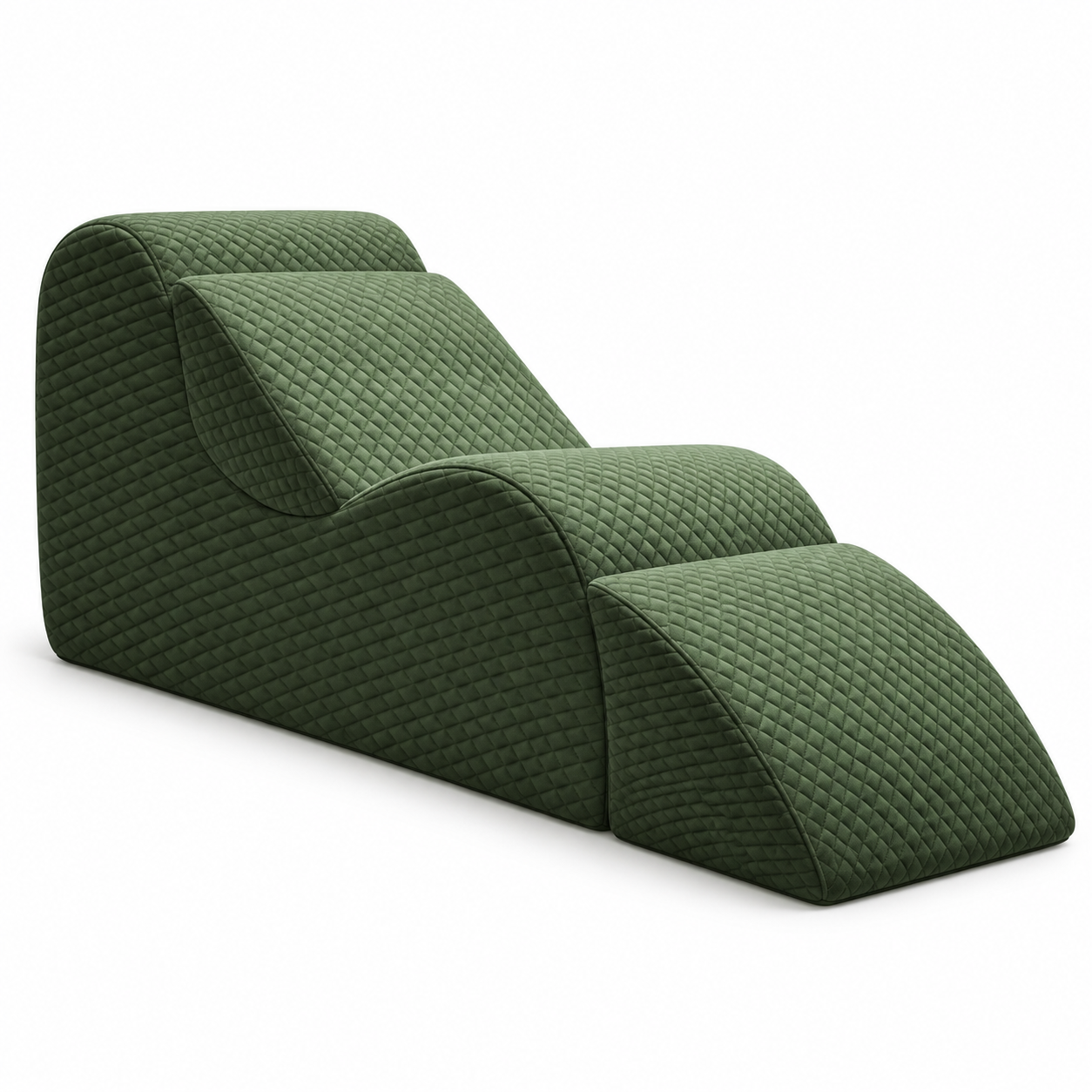 Ergonomic Corduroy Yoga Lounge Chair with Side Pocket and Support Cushions – Floor Recliner for Home Relaxation