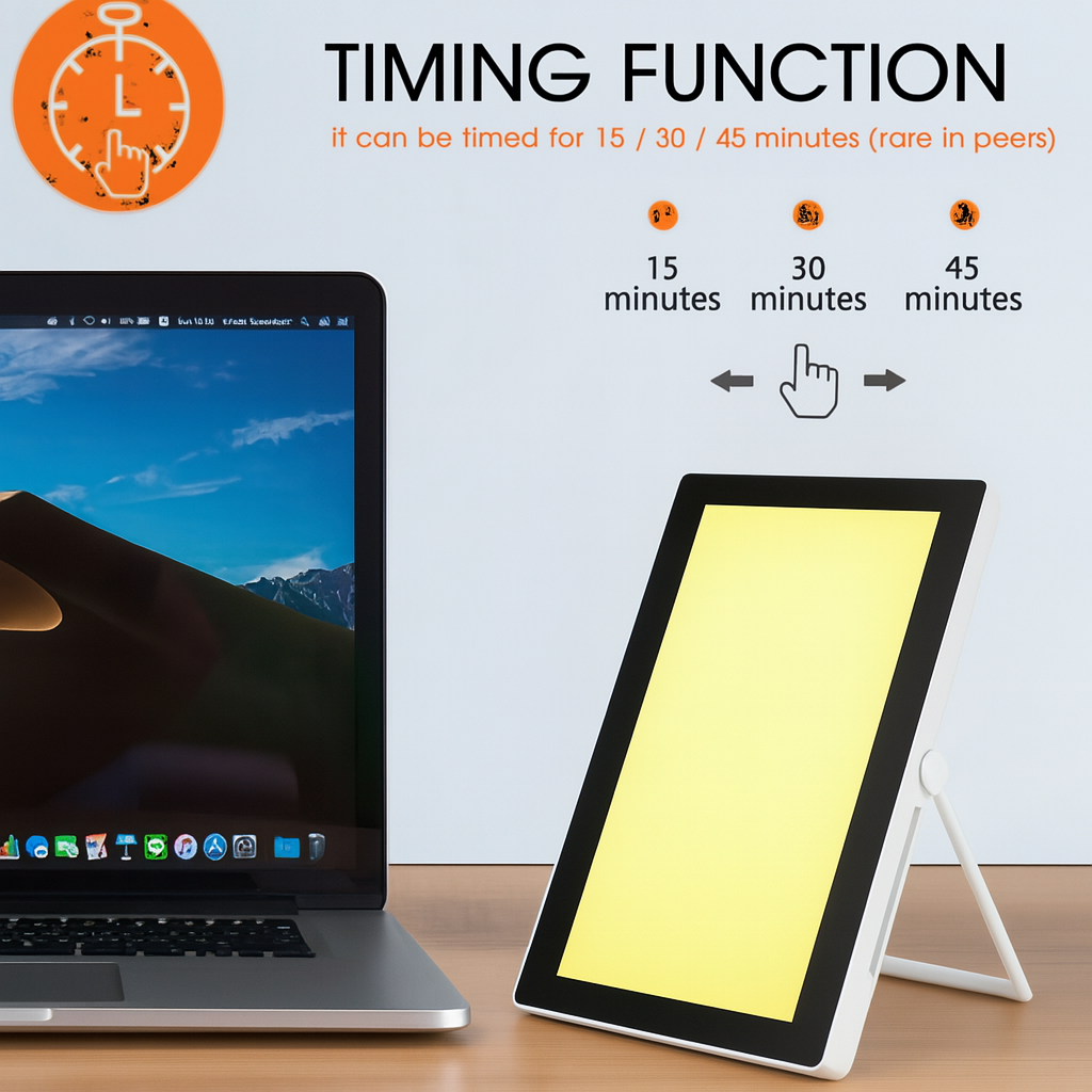 SAD Light Therapy Lamp 35000 Lux Seasonal Affective Disorder Therapy Lamp 3000K-6500K