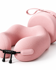 Ergonomic Memory Foam Travel Neck Pillow – Premium Comfort with Portable Storage Case