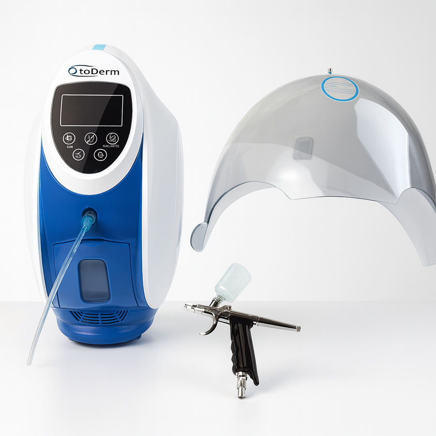 O2 to Derm Oxygen Dome Facial Therapy Machine