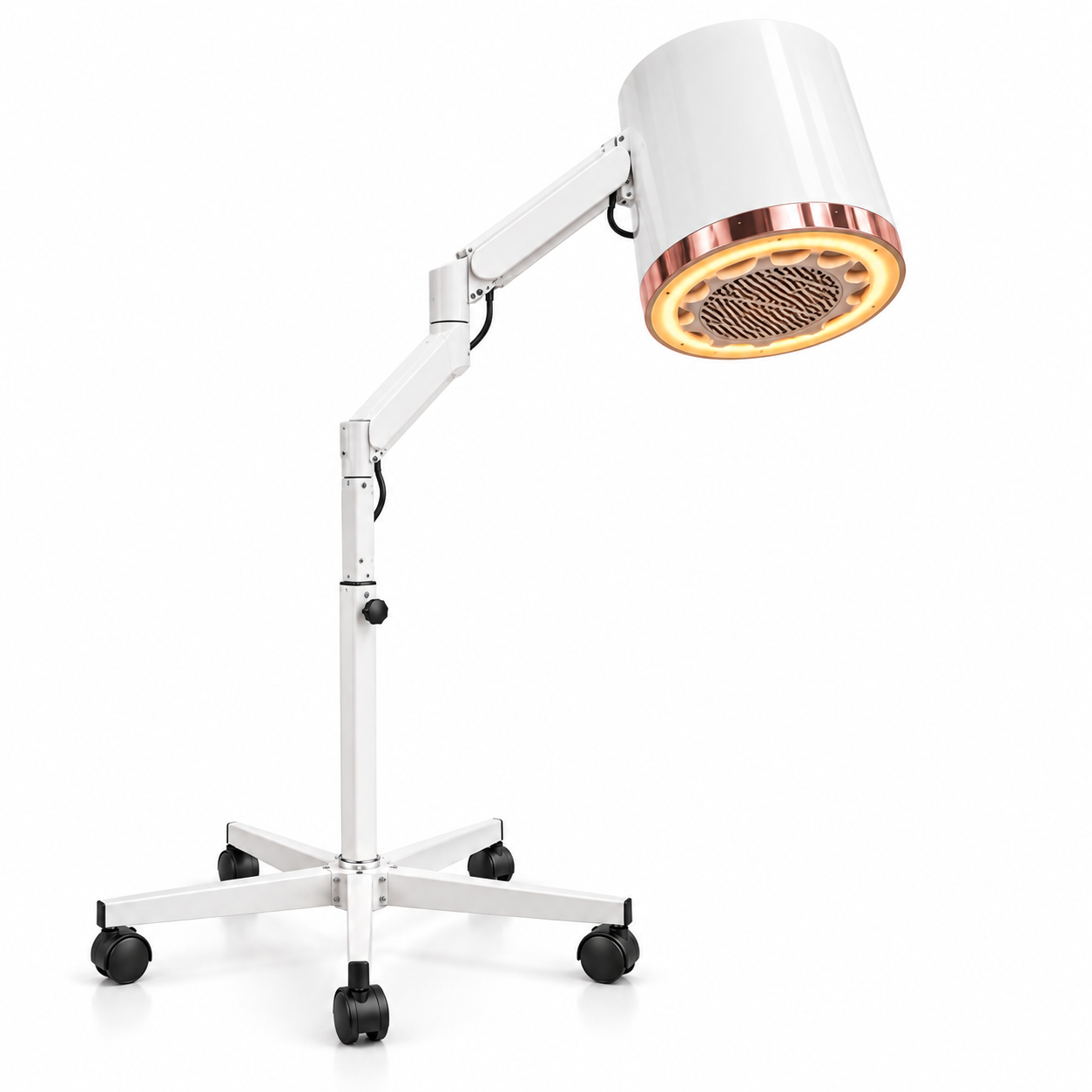 Mobile Nail Dust Collector with LED Light – Adjustable Arm & Rolling Stand