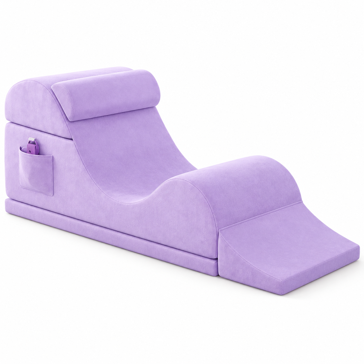 Ergonomic Yoga Lounge Chair with Lumbar Pillow