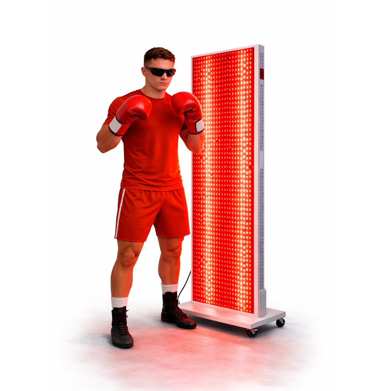 Theia Sport Panel XL 4500W – Full Body Red Light Panel with Stand | Near Infrared LED (480–1060nm) | Muscle Recovery & Performance System
