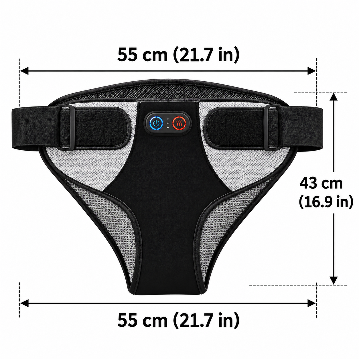 Red Light Therapy Hip & Thigh Wrap – 162 LEDs, Heat & Vibration Massage | TLG-09