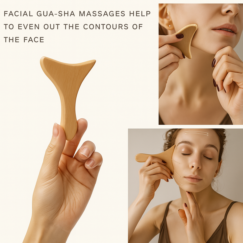 Wooden Gua Sha Face & Body Sculpting Set
