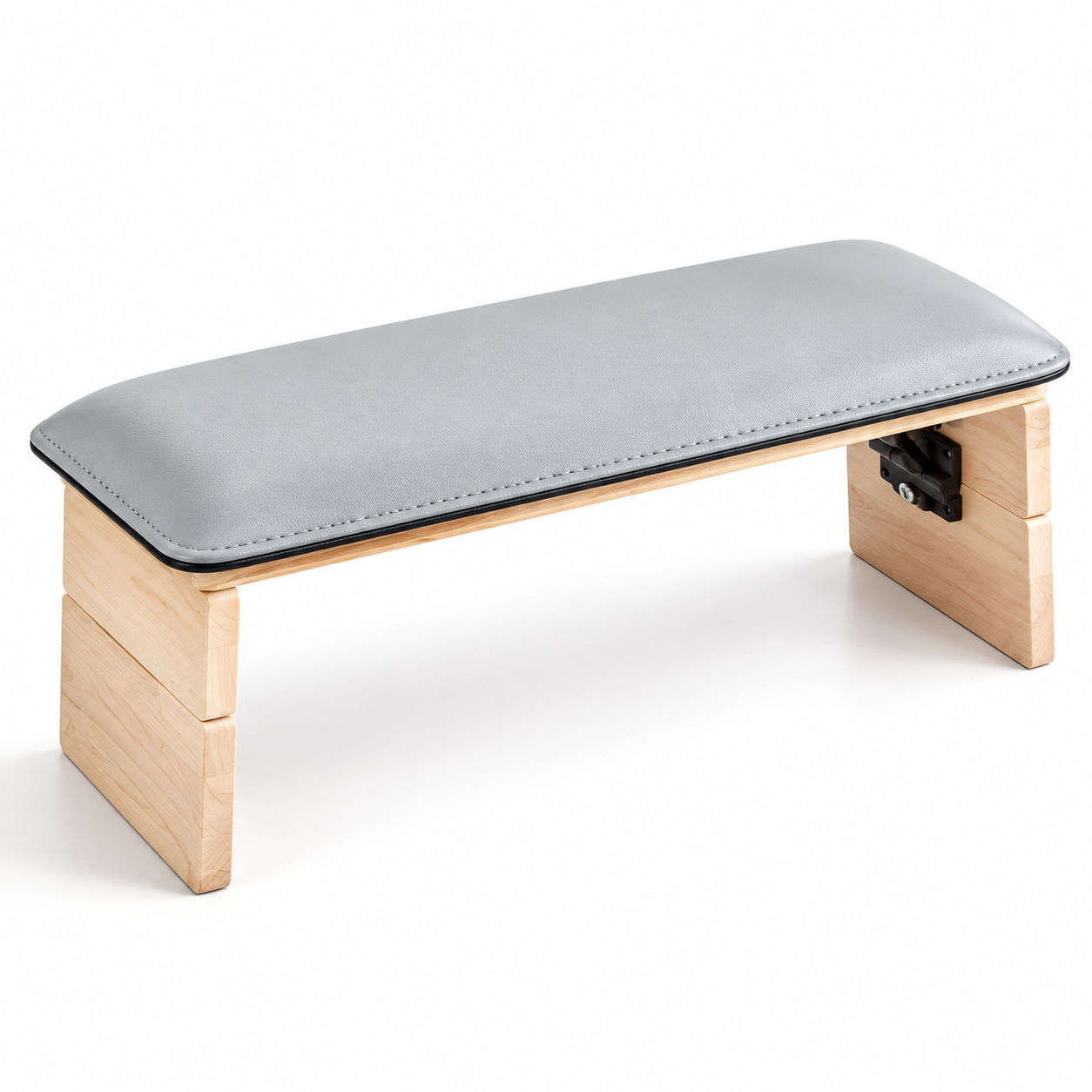 Professional Adjustable Foldable Nail Armrest – PU Leather Manicure Hand Rest with Wooden Stand