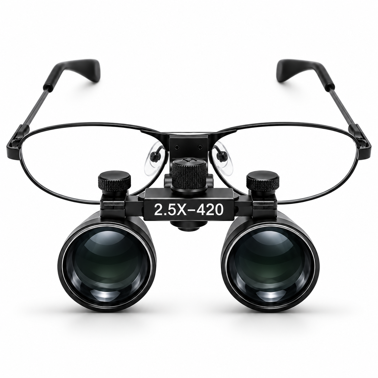 Professional 2.5X Dental Binocular Loupes – 420mm Flip-Up Magnifying Glasses