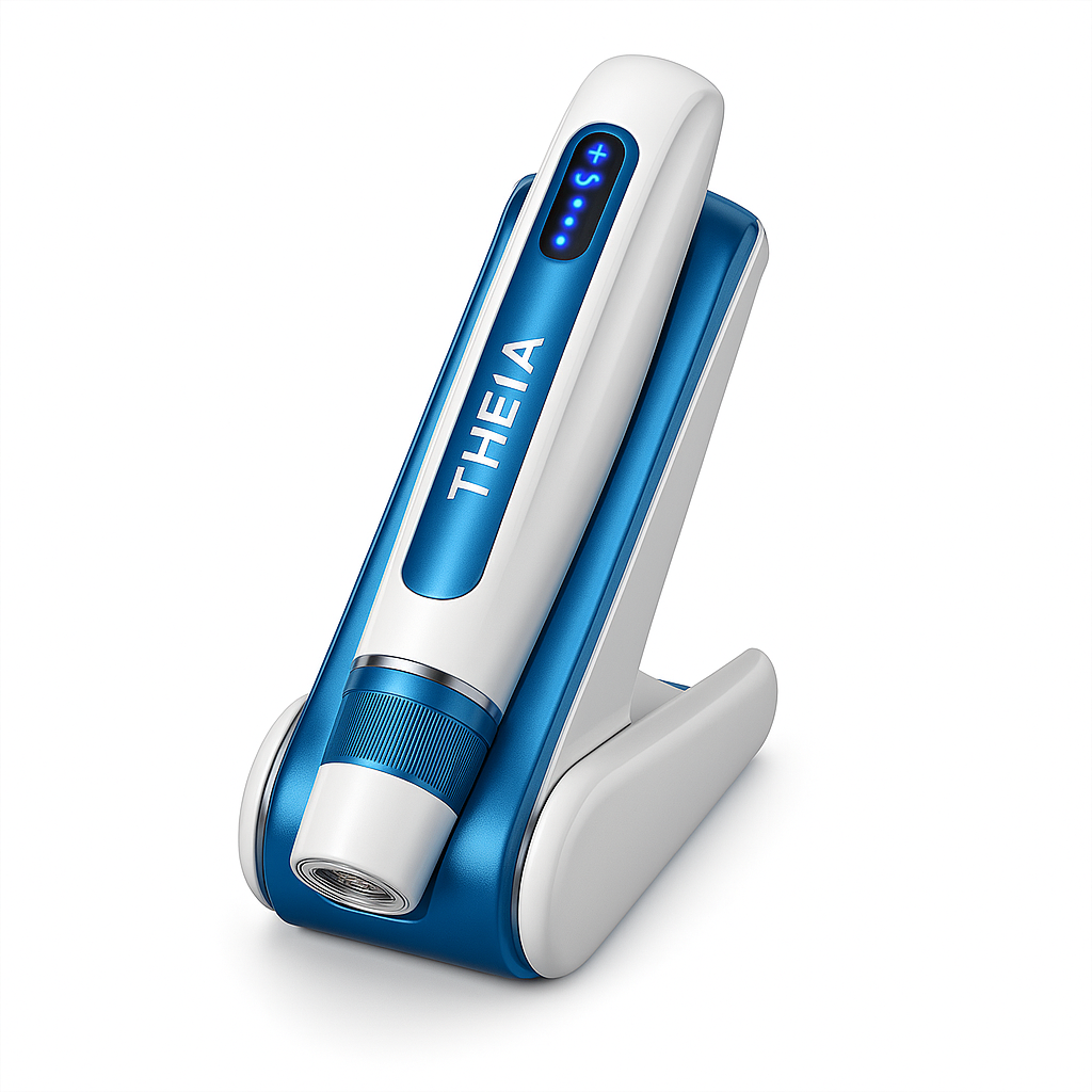 THEIA 2-in-1 Microneedling & EMS Facial Device – Adjustable Intensity Beauty Tool