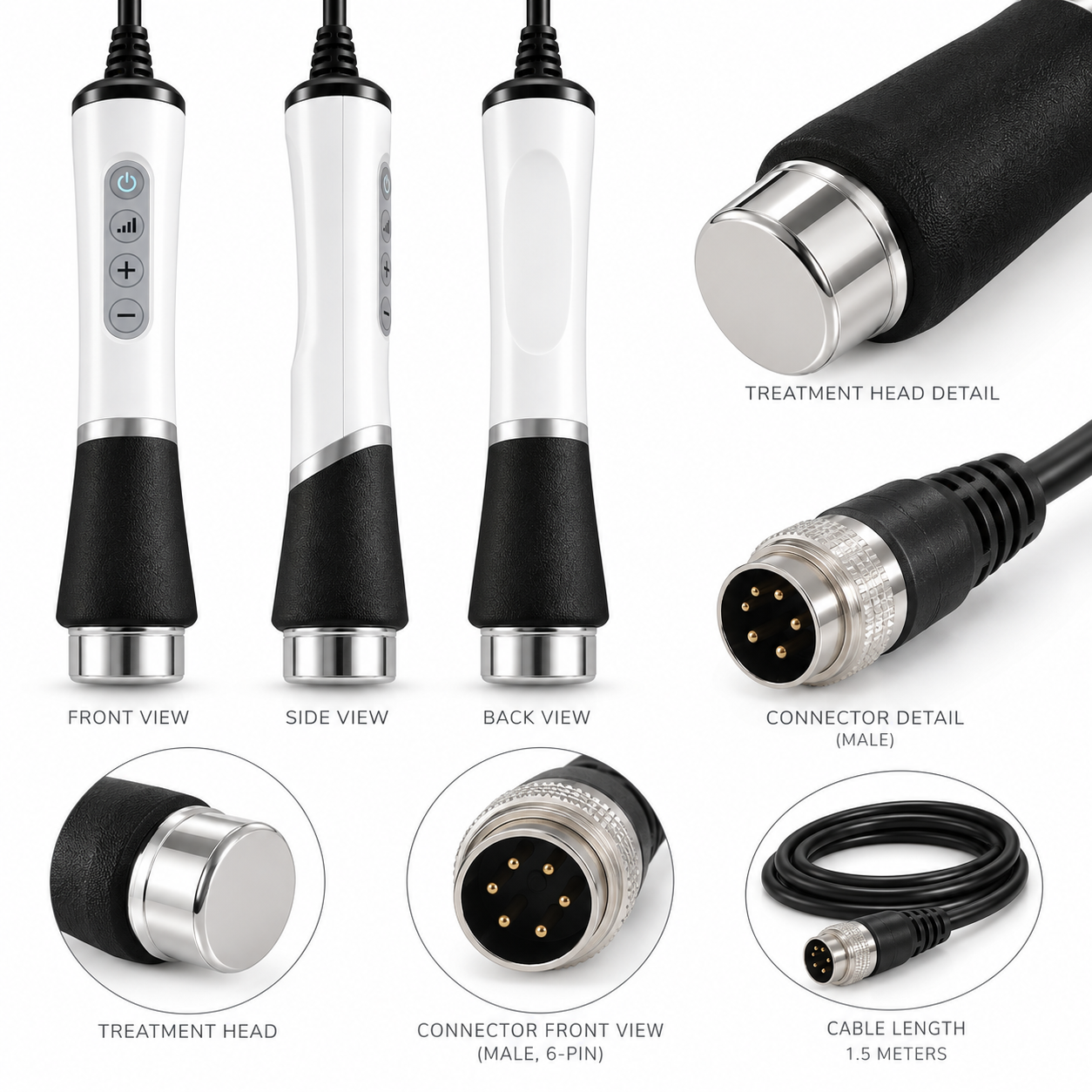 Oxygen Bubble Replacement Handpiece for Compatible Hydro Facial Beauty Machines