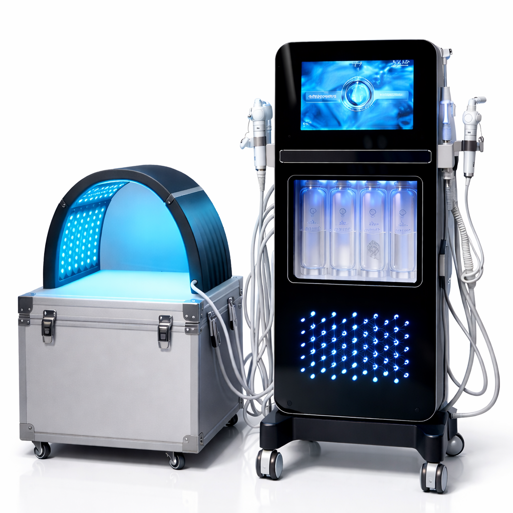 Theia HydraGlow Master 17-in-1 Hydra Dermabrasion Facial Machine | Professional Skin Care System for Spa & Salon