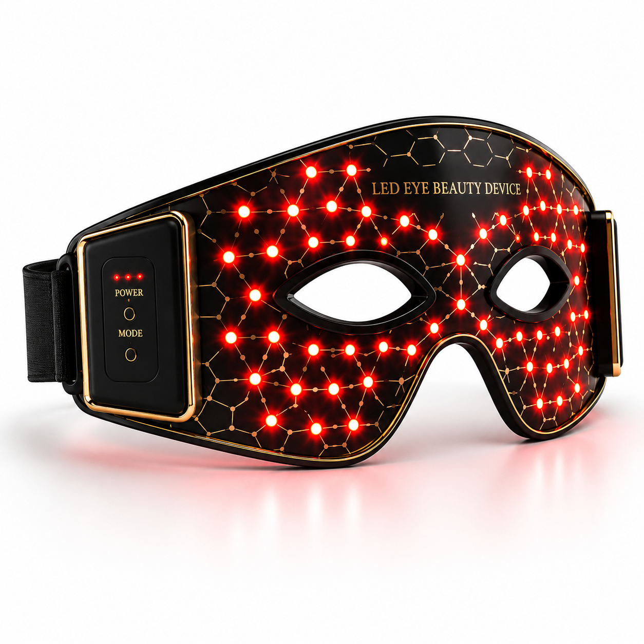 LED Red Light Therapy Eye Mask with 630nm & 850nm Light – Rechargeable Eye Care Device