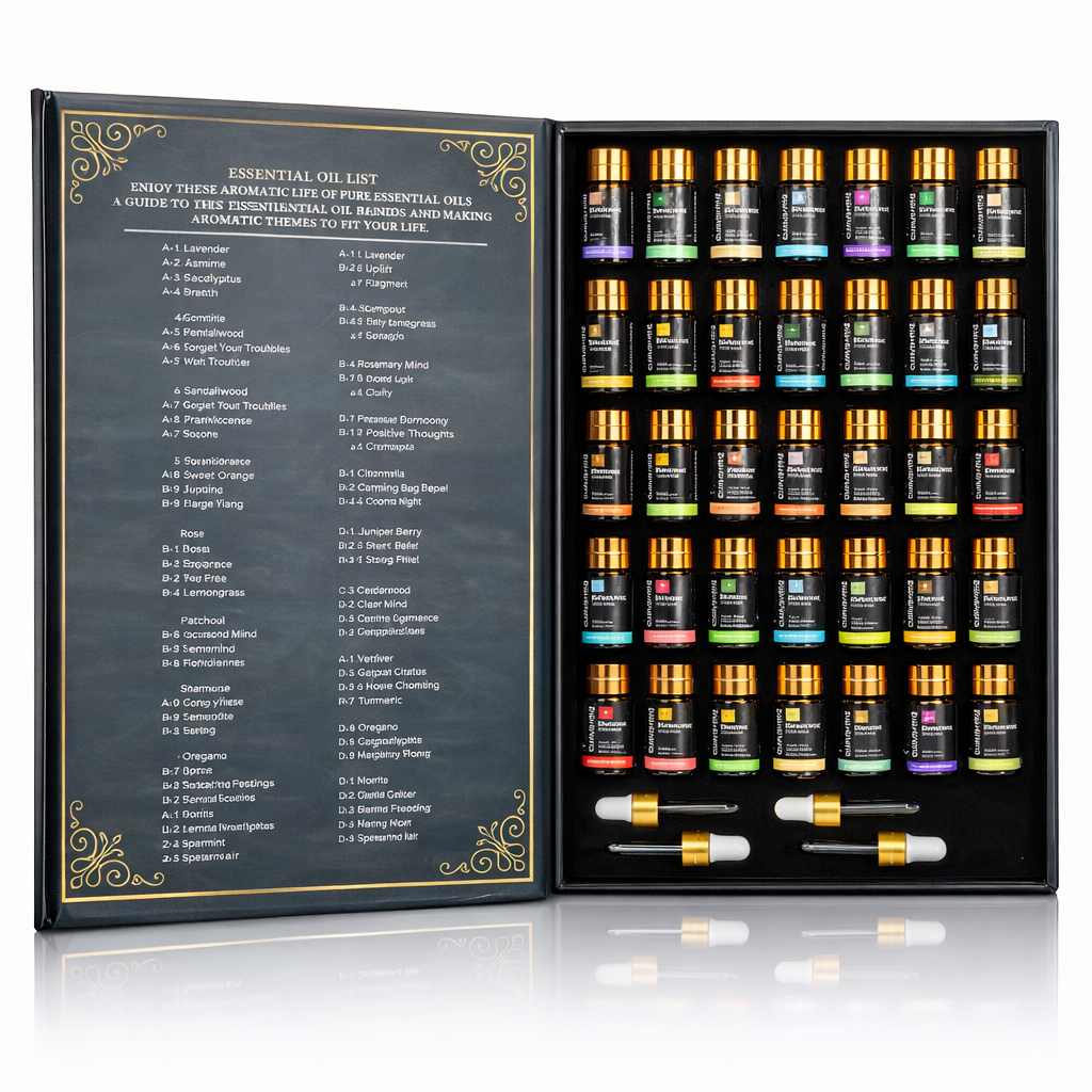 35pcs Essential Oils Set for Diffuser & Aromatherapy – Pure Fragrance Oils for Candles, Massage, Air Freshener & DIY Gifts