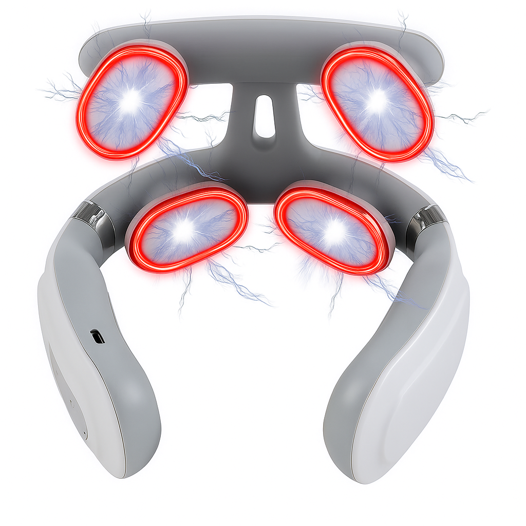 Smart Neck Massager with Heat and Adjustable Massage Modes | Portable Wellness Device for Everyday Neck Comfort