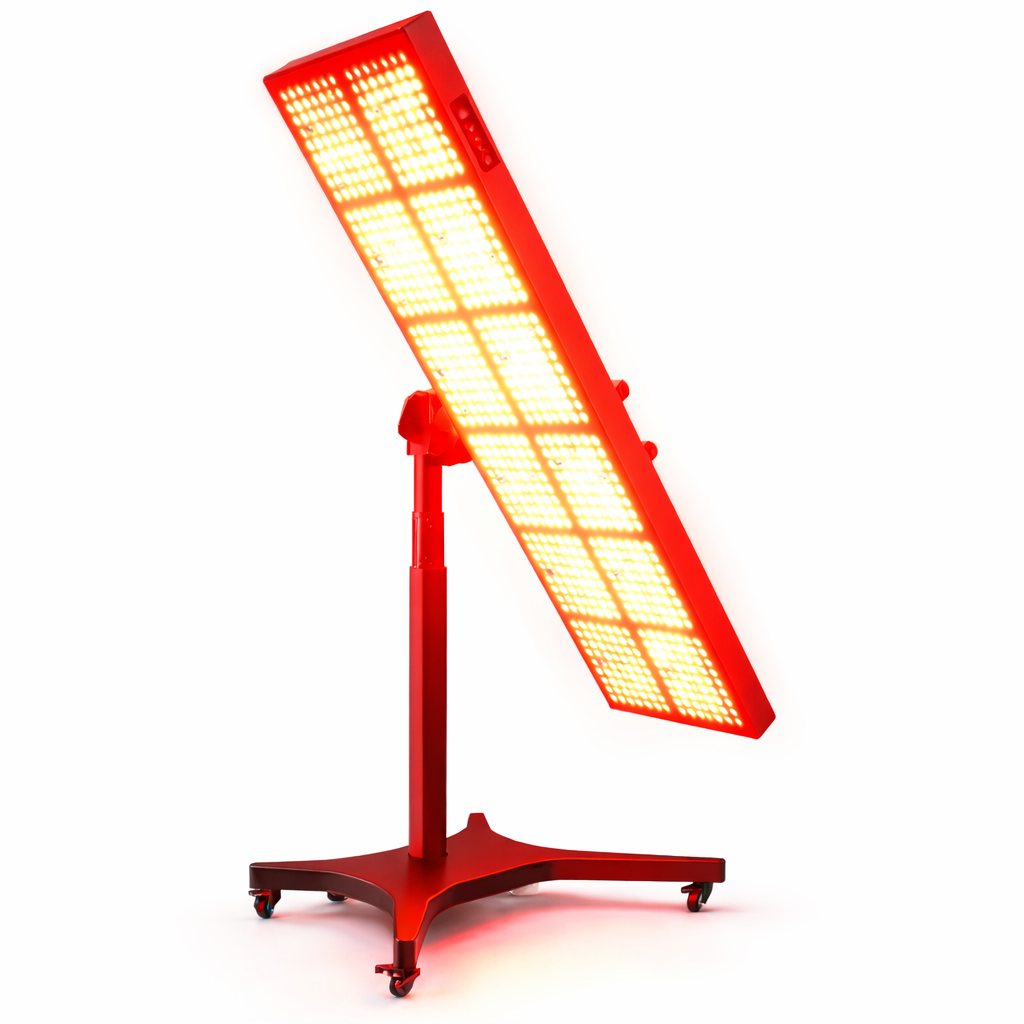 Full Body Red & Near-Infrared LED Light Therapy Panel – 630/660/810/830/850 nm – 840 LEDs – Electric Height-Adjustable Stand