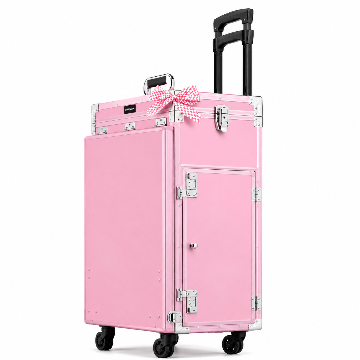 Professional Rolling Manicure Table – Foldable Nail Tech Desk with 4 Drawers & Travel Case