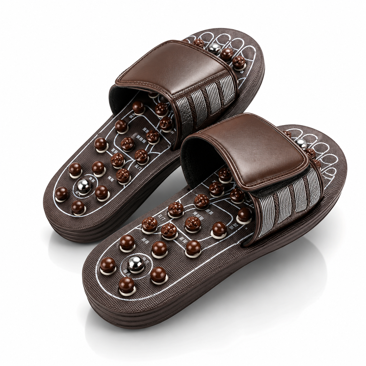 THEIA AcuRelax Reflexology Foot Massage Slippers – Acupressure Wellness Recovery Sandals