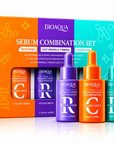 HydraGlow 3 Serum Set – Vitamin C, Retinol & Hyaluronic Acid Facial Ampoules for Hydration, Glow & Smoother Skin
