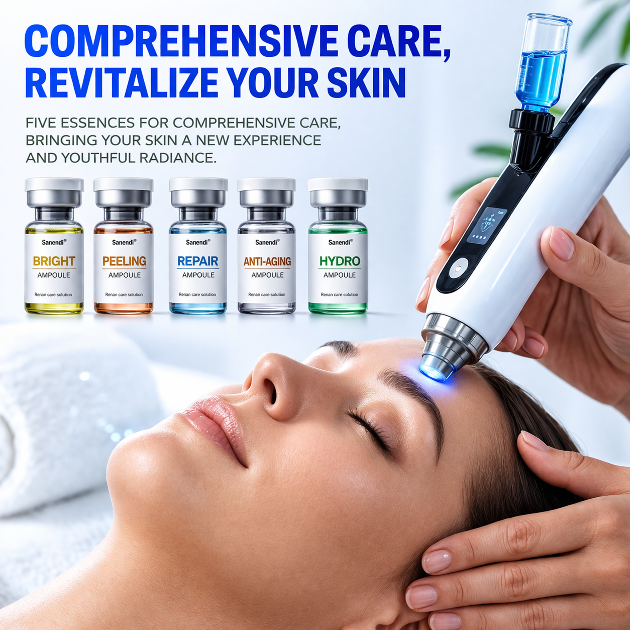 Theia JetPeel Oxygen Ampoule Set – Professional Oxygen Serum for Deep Hydration and Skin Renewal