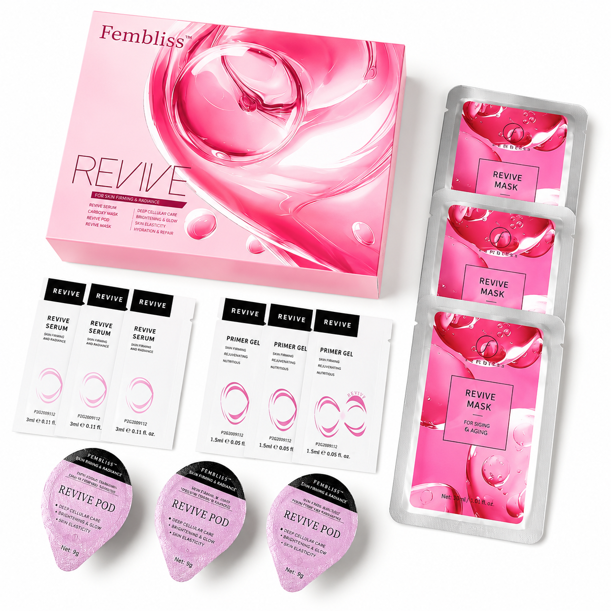 CO2 Oxygen Facial Pods Special Version – 6-in-1 Professional Treatment Kit