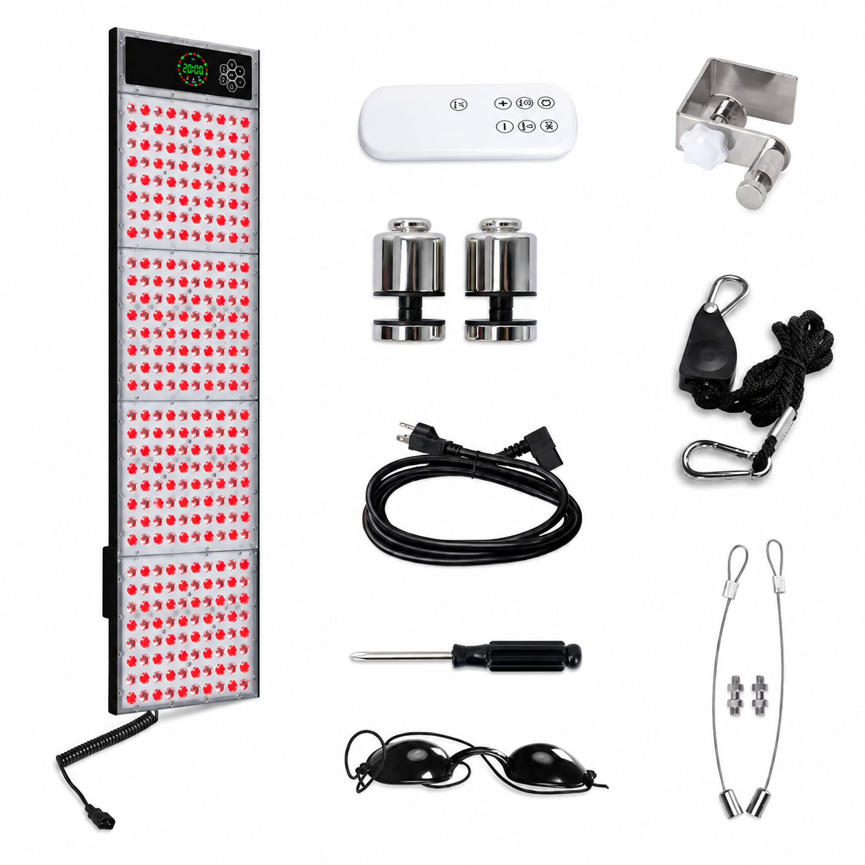 THEIA Infrared Red Light Sauna Panel – Standing Indoor LED Light Sauna, 660nm & 850nm, 1600W, Full Body Use