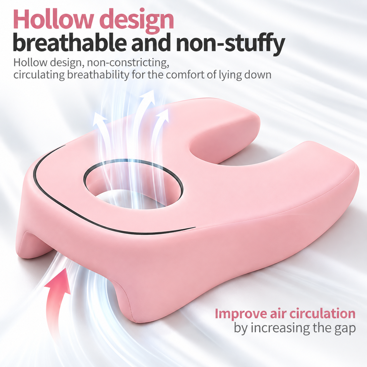 Face-Down Support Pillow with Breathing Opening – Ergonomic Prone Rest Cushion