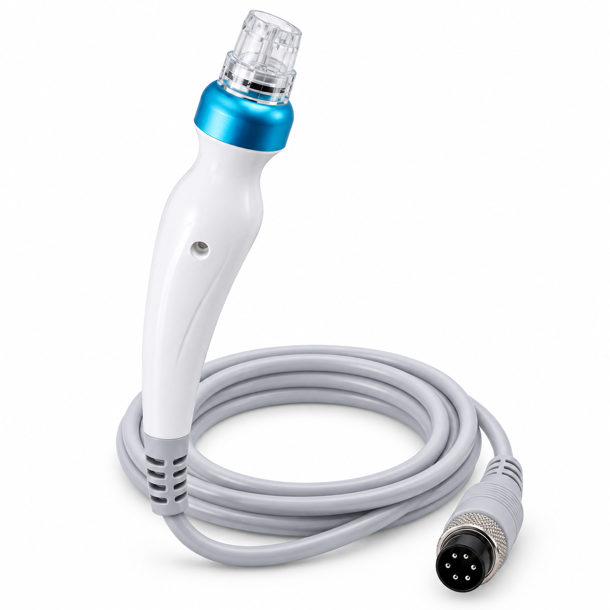 Hydro Dermabrasion Replacement Handpiece with Cable & Transparent Tip for Compatible Facial Machines
