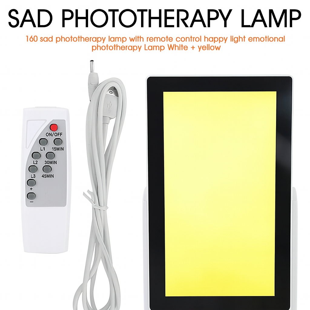 SAD Light Therapy Lamp 35000 Lux Seasonal Affective Disorder Therapy Lamp 3000K-6500K