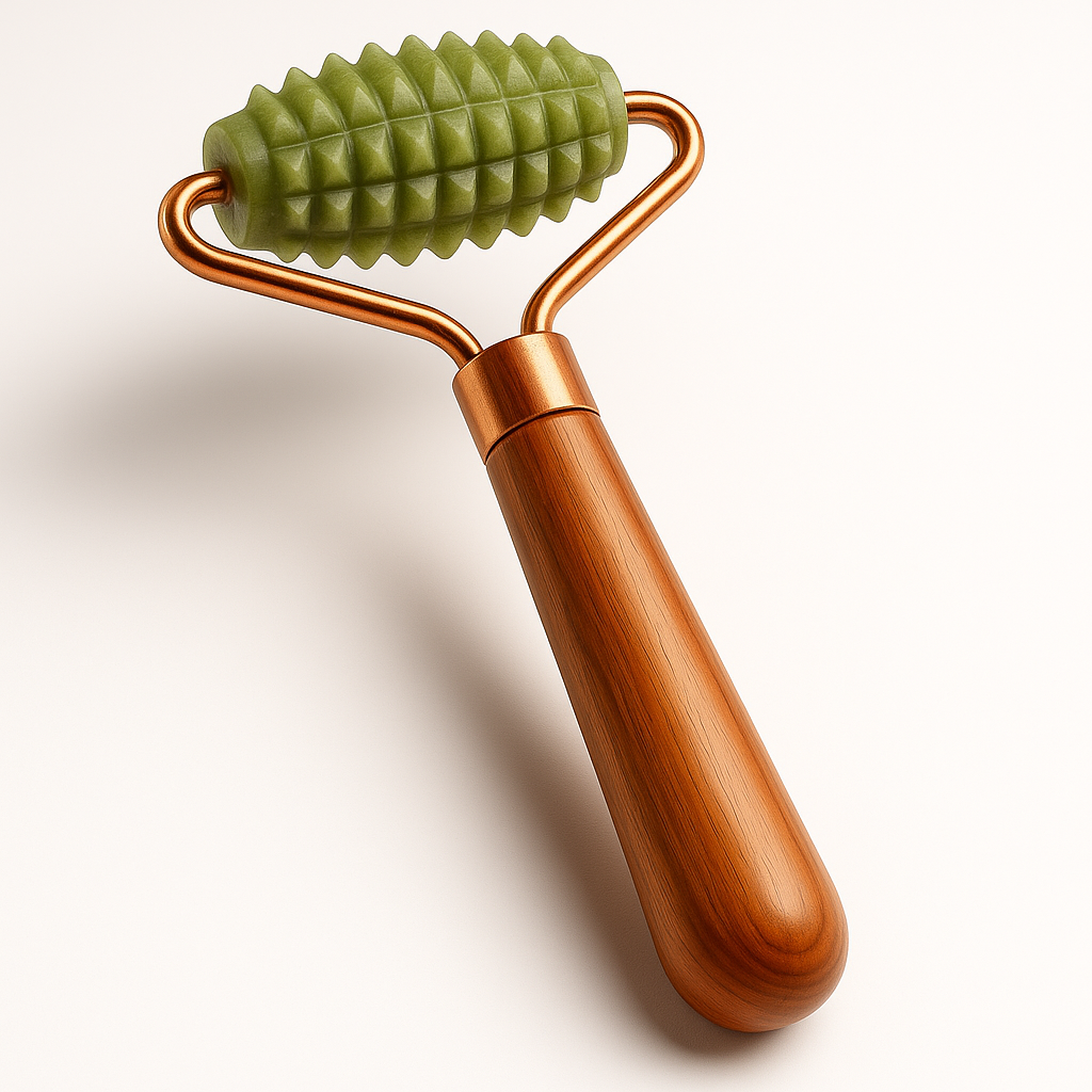 Wooden Handle Face Massager – Natural Rejuvenation Tool for Radiant Skin