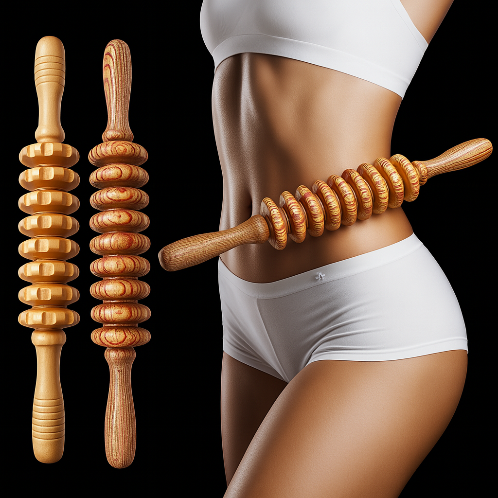 Theia Premium Handcrafted Sculpt Wood Massage Roller
