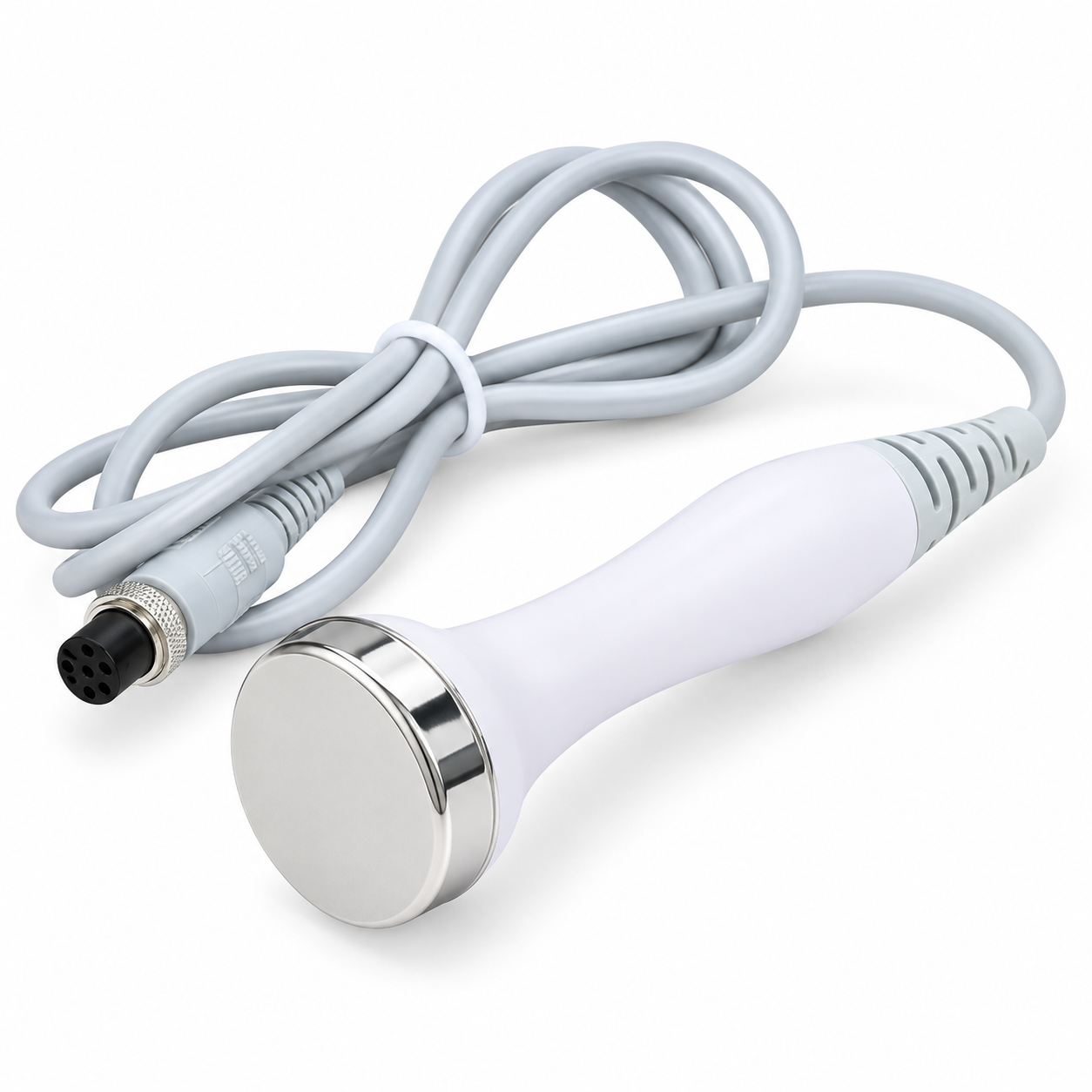 Flat Probe Ultrasonic Replacement Handpiece with Cable for Compatible Facial Machines