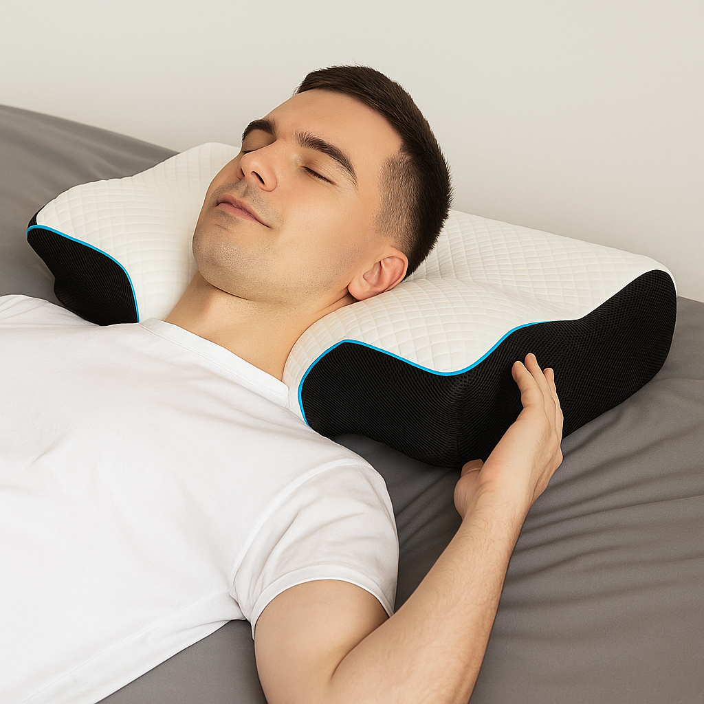 THEIA Ultimate Sleep Pro – Ergonomic Memory Foam Pillow for Neck Support & Spine Alignment
